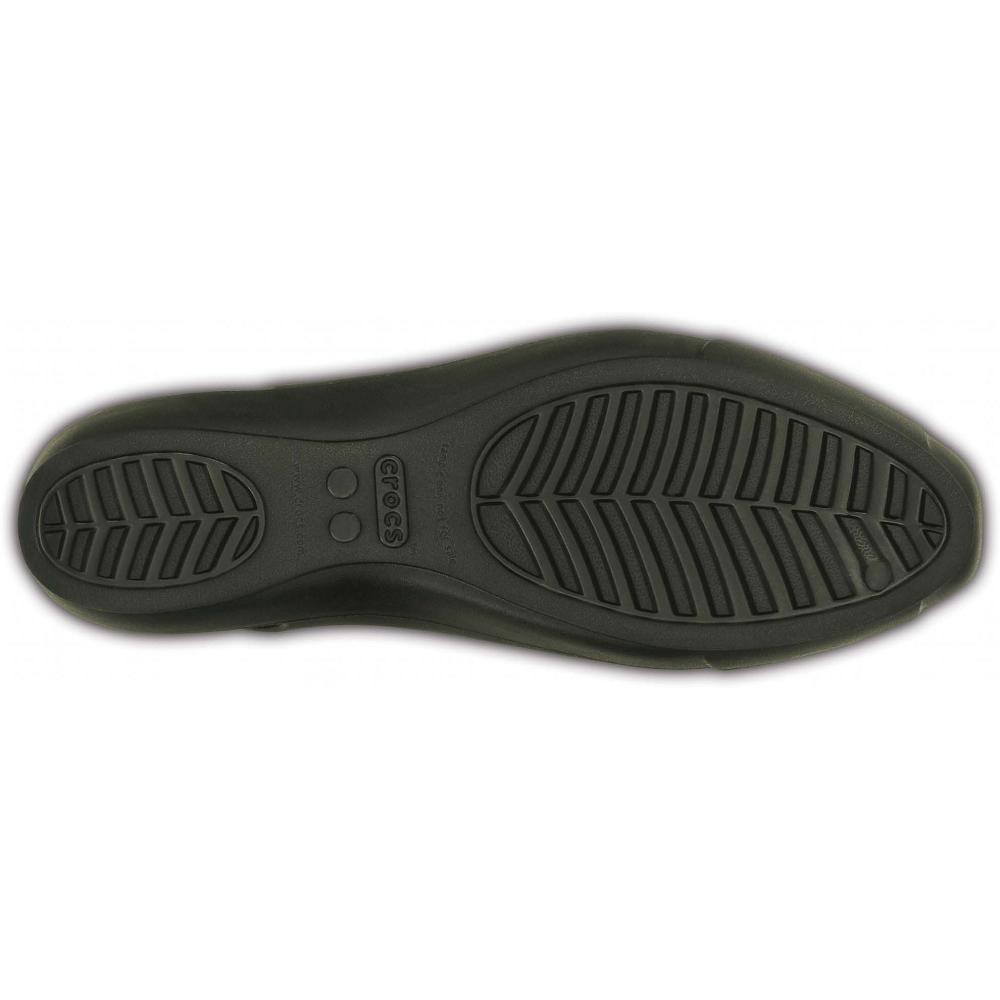 Black Women's Crocs Sienna Flat Shoes | NZ 0172HAPK